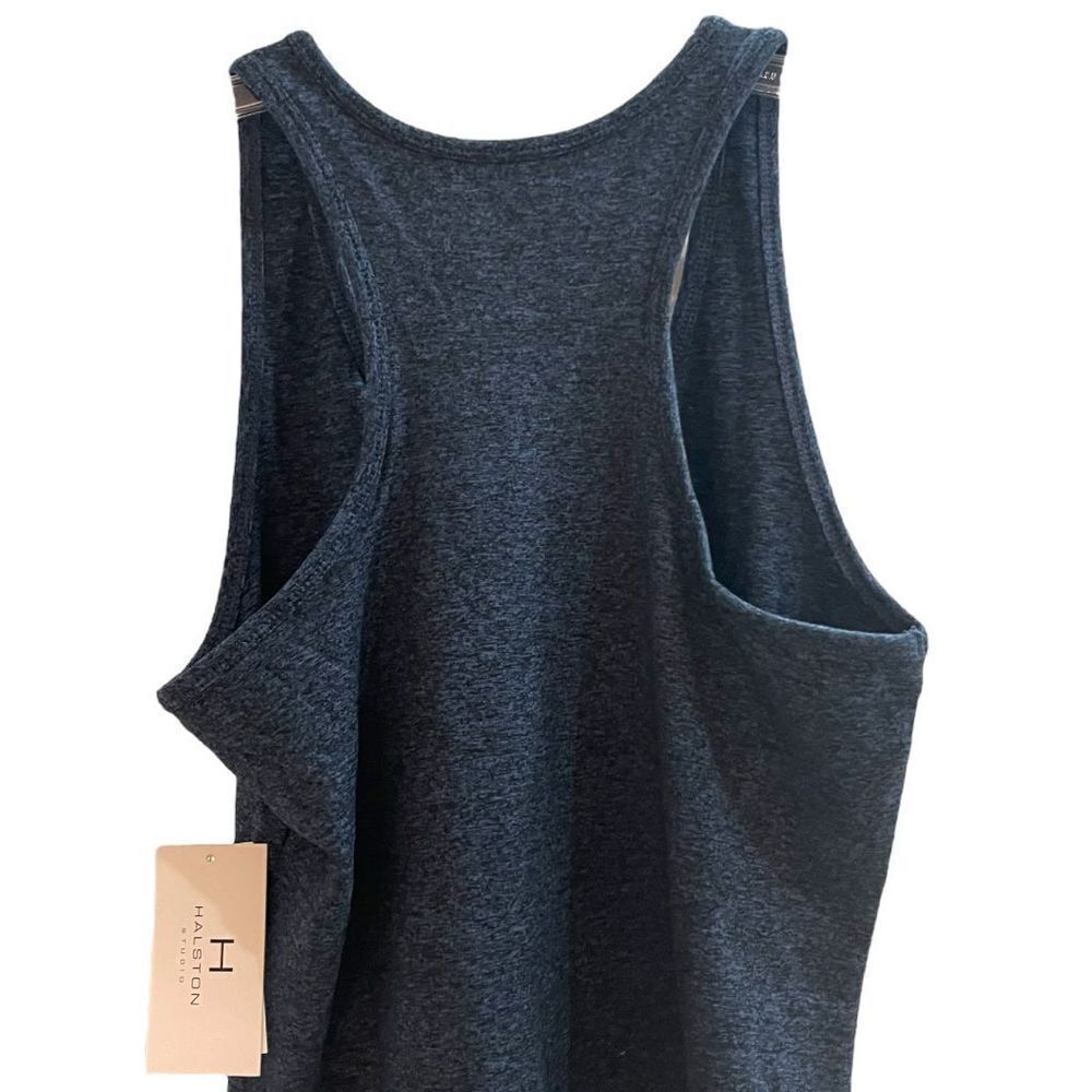H by HALSTON STUDIO Women’s Top Tank Racer Back Riviera Marl Size Small NWT - Picture 4 of 4